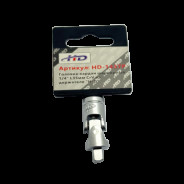 Головка-кардан шарнирный 1/4" L35мм CrV на держателе  H-D HD-1437P