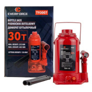 Домкрат бутылочный 30т (h min 255мм, h max 405мм)  EVERFORCE EF-T93007