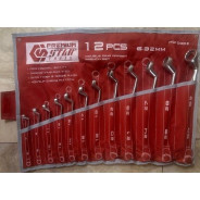 Ключи накидные изогнутые 6-32мм (набор 12шт) CrV  STAB ITQ10002