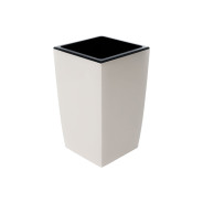 Кашпо для цветов со вставкой Жасмин, 1.5 л, светло-серый  GARDENPLAST 65005