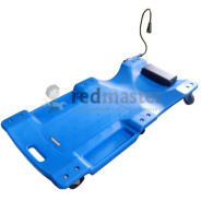 Лежак для автослесаря пластиковый на 6-ти колесах с фонарем на гибком удлинителе 40"  ...Forsage F-TRH6802-1