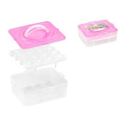 Контейнер для хранения яиц, 32 ячейки, розовый  PERFECTO LINEA 34-028231