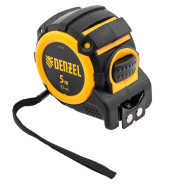 Рулетка 5м х 32мм, автоматич. фиксац., нейлон. покрытие, магнит. зацеп, двухстор. разметка  ...DENZEL 31523