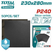 Шлифлисты 230X280 мм P240   (50 шт)TOTAL TAC024016
