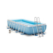 Каркасный бассейн Prism Frame, прямоугольный, 400х200х100 см + фильтр-насос 220 В, лестница (от 6 ле...INTEX 26788NP