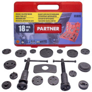 Набор инструментов для обслуживания тормозных цилиндров 18пр. (право/левосторонний привод), в кейсе ...Partner PA-65805 (Euro)