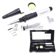 Паяльник газовый в наборе с насадками и приспособлениями 9пр., в кейсе  ...Rock FORCE RF-249BSI