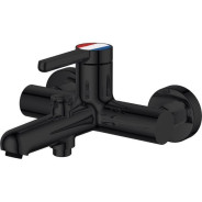 Смеситель для ванны (Lt) D35, серия Lotus черный, (На стену, Короткий излив) a-five ...A-five A5-0632