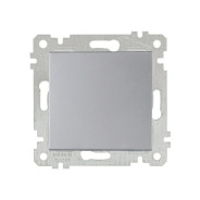 Выключатель 1-клав. (скрытый, без рамки, винт. зажим) серебро, RITA (10 A, 250 V, IP 20)  ...MUTLUSAN 22004010282