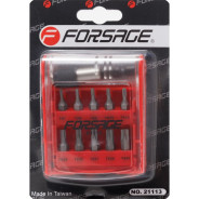 Набор бит TORX, 11пр, T7-T40, с битодержателем  Forsage F-21113