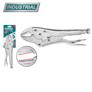 Зажим с фиксатором 250 мм  прямые губки TOTAL THT191005