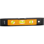 Уровень, 225 мм, 3 глазка, магнитный, пластмассовый "Торпедо" (II)  ...Sparta 346055