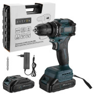 Дрель-шуруповерт аккумуляторная, 20В, 2АКБ 2,0 А/ч, 1500 об.мин, 45Нм,   Greenpower 20 PRO ...Zitrek 085-1314