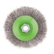 Щетка для УШМ, 115 mm, М14, "тарелка", витая проволока  Сибртех 746127