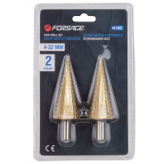 Набор сверл ступенчатых 4-32 мм (2шт)  Forsage F-44730C