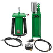 Цилиндр гидравлический для пресса в комплекте со станцией гидравлической и манометром, 40т  ...Rock FORCE RF-0101-3R( из 2-х частей)