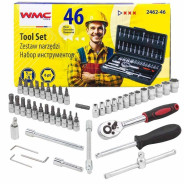 Набор инструмента 46пр. 1/4" (6-гран.)(4-14мм)  WMC TOOLS WMC-2462-46