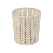 Подставка ВЯЗАНИЕ круглая (белый)  IDEA М2384