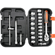 Набор инструмента  3/8" (22пр.)  STHOR 58661