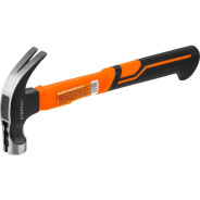 Молоток-гвоздодер 0,45кг с магнитом, фибергл.рукоятка PROFI ()  ...STARTUL ST2204-04