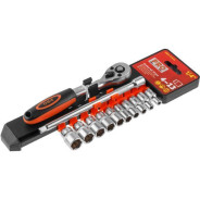 Набор головок 1/4", 4-13мм, 12пр. 6гр. PRO  STARTUL PRO-41414