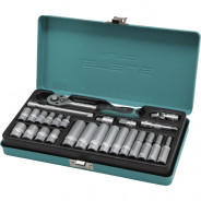Набор торцевых головок с трещоткой, 1/4", 26 предм.  Stels 13574