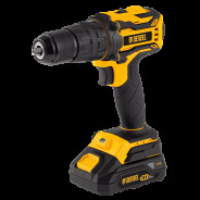 Дрель-шуруповерт аккумуляторная ударная бесщет. 18В, 2АКБ 2,0 А/ч, CIDB-18-02, Li-Ion,    ...DENZEL 26145