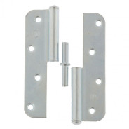 Петля накладная ПН1-130 левая, цинк, 4шт.  Металлист 91555