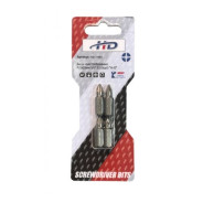 Биты крестообразные PZ1х25мм 1/4" S2 (4шт)   H-D HD-77881