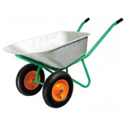 Тачка строительная 100 л 250 кг 422ZP двухколесная с пневмоколесом TOR ... 1019517