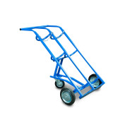 Тележка для газовых баллонов ГБ-2, 2 баллона (250 пневмо колеса + 160 поворотное)  ...TOR 1023661