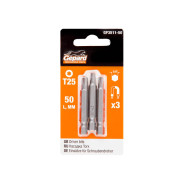 Насадка TORX T25 50mm 3шт (бита звездочка шестилучевая звезда сталь S2 магнитная)  ...GEPARD GP3511-50