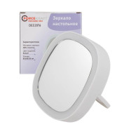 Зеркало настольное квадратное (85*85*18мм, цвет белый)  FORCEKRAFT FK-DEC2076