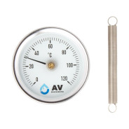 Термометр стрелочный показывающий накладной  AV Engineering AVE404002