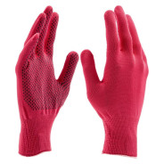Перчатки из синтетической нити, ПВХ точка, 13 класс, цвет "розовая фуксия", L ... 67826