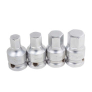 Головки-биты 6-гранные 1/2", набор 4пр. (12, 14, 17, 19мм)  Forsage F-40917B