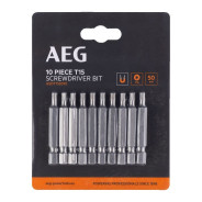 Набор бит T15, 50 мм AEG ASDT155010 (10 шт)AEG Powertools 4932479527