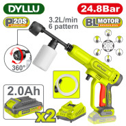 Мойка высокого давления аккумуляторные,20 В, 2АКБ 2,0 А/ч,   ...DYLLU DTQX11203