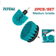 Набор щеток-насадок средней жесткости для дрели   (2шт)TOTAL TACM2335
