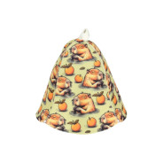 Шапка для бани и сауны с орнаментом "Капибара",  войлок, "Банные штучки" ()  ...БАННЫЕ ШТУЧКИ 41492