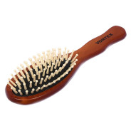 Расческа деревянная, массажная, 22.5х6х3.5 см, "овал", с деревянными зубчиками  ...VORTEX 51017