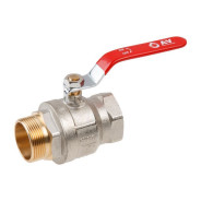 Кран шаровый 1 1/2" наружная-внутренняя резьба ручка PN25  ...AV Engineering AVE091112