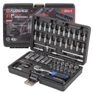 Набор инструментов 51пр. 1/4" (4-14мм, 6-гран.)  Forsage F-2512-5