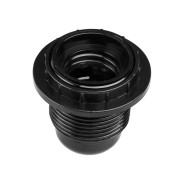 Патрон Е27 карболитовый с кольцом, черный  ЮПИТЕР JP7700-06