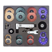 Пневмозачистная машинка с комплектом аксессуаров 20000 об/мин., ценга 6 мм  ...Forsage F-ST-7733MK