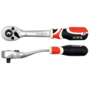 Ключ трещоточный для головок  1/4" T72  YATO YT-0730