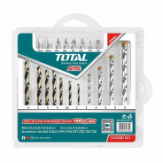 Набор сверл по металлу, бетону и бит   (19шт)TOTAL TACSDB1901