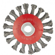 Щетка для УШМ, 115 mm, М14, Тарелка, крученая проволока 0.5 mm  Matrix 74610