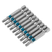 Набор бит TORX 20х50, сталь S2, 10 шт.  Gross 11470