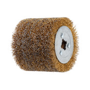 Щетка стальная с латунным покрытием 100х120 мм 0,5 мм,  WORTEX SW1012SW00519